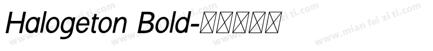 Halogeton Bold字体转换